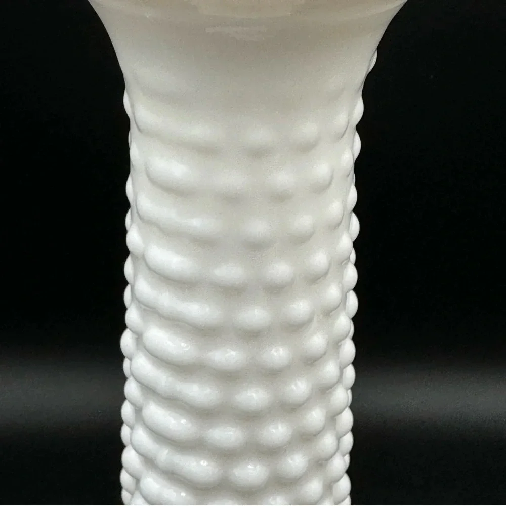 Vintage Milk Glass Hobnail Bud Vase EO Brody Co 2000 Collectible